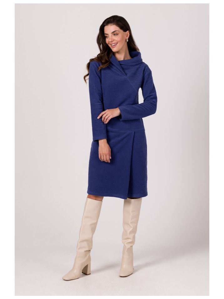 BeWear Dámské mikinové šaty Evrailes B270 indigo