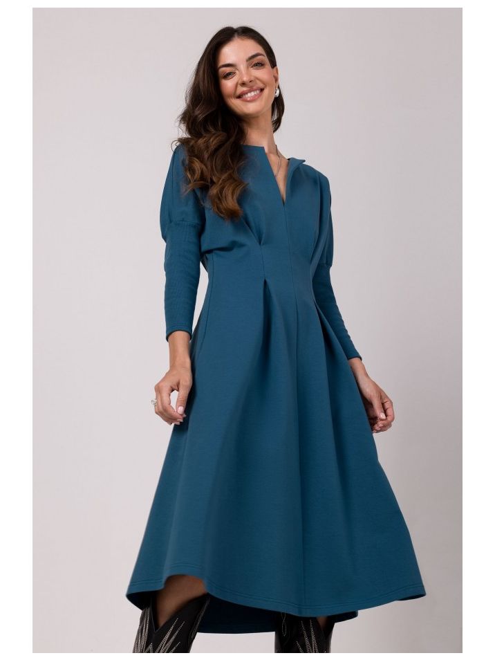 BeWear Dámské volnočasové šaty Nanel B273 mořská modrá