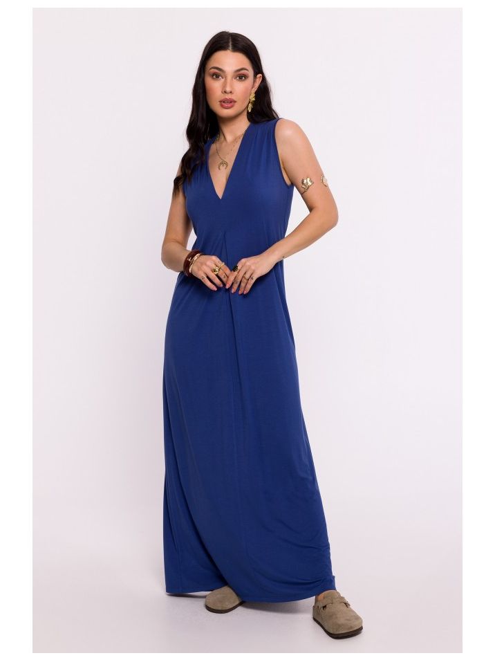 BeWear Dámské maxi šaty Xukmir B284 nebesky modrá