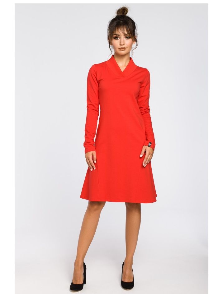 BeWear Dámské mini šaty Lonoh B044 červená