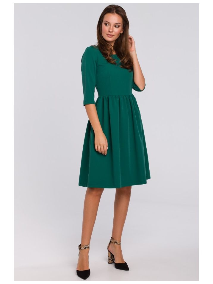 Makover Dámské mini šaty Lilte K010 zelená