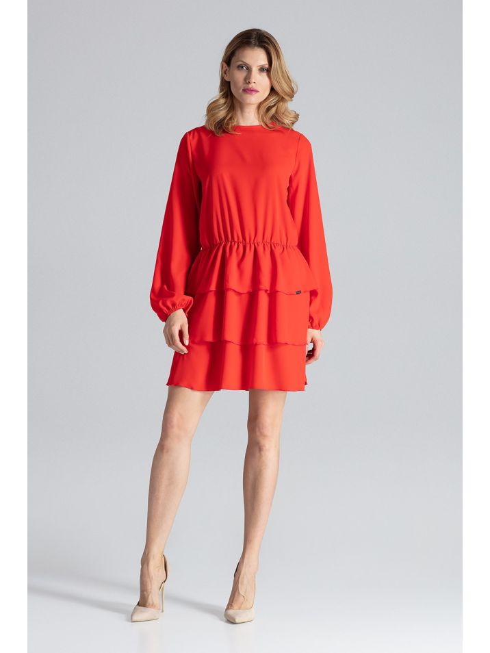 Figl Dámské mini šaty Linervudd M601 červená