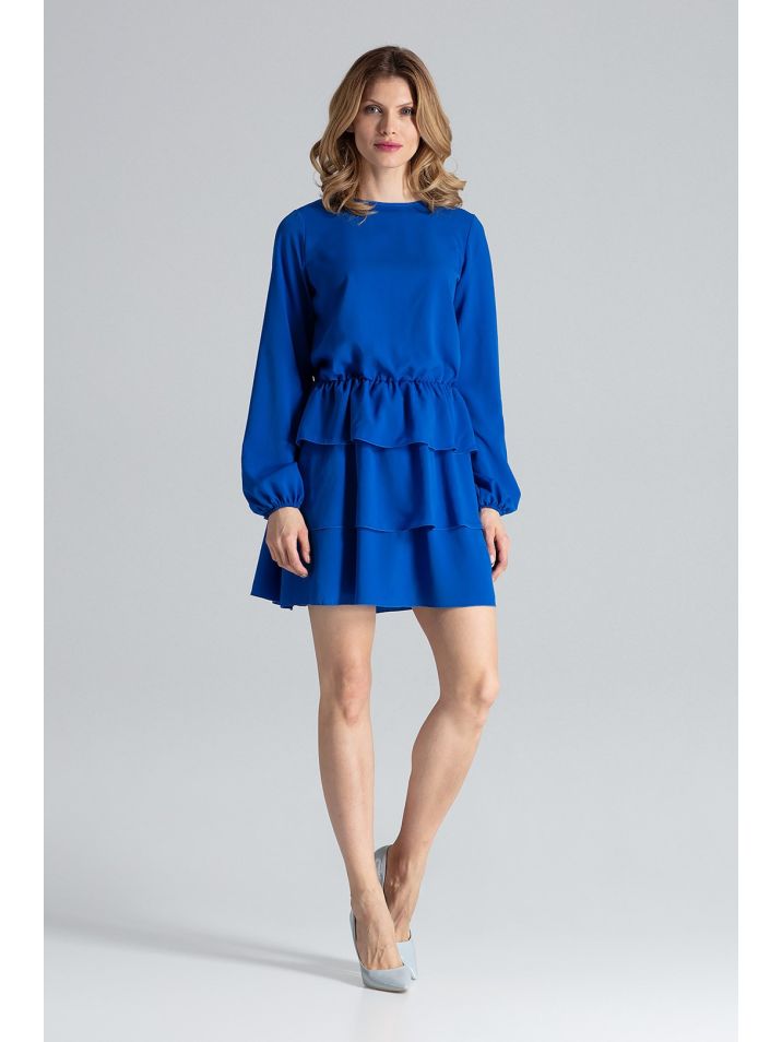 Figl Dámské mini šaty Linervudd M601 nebesky modrá