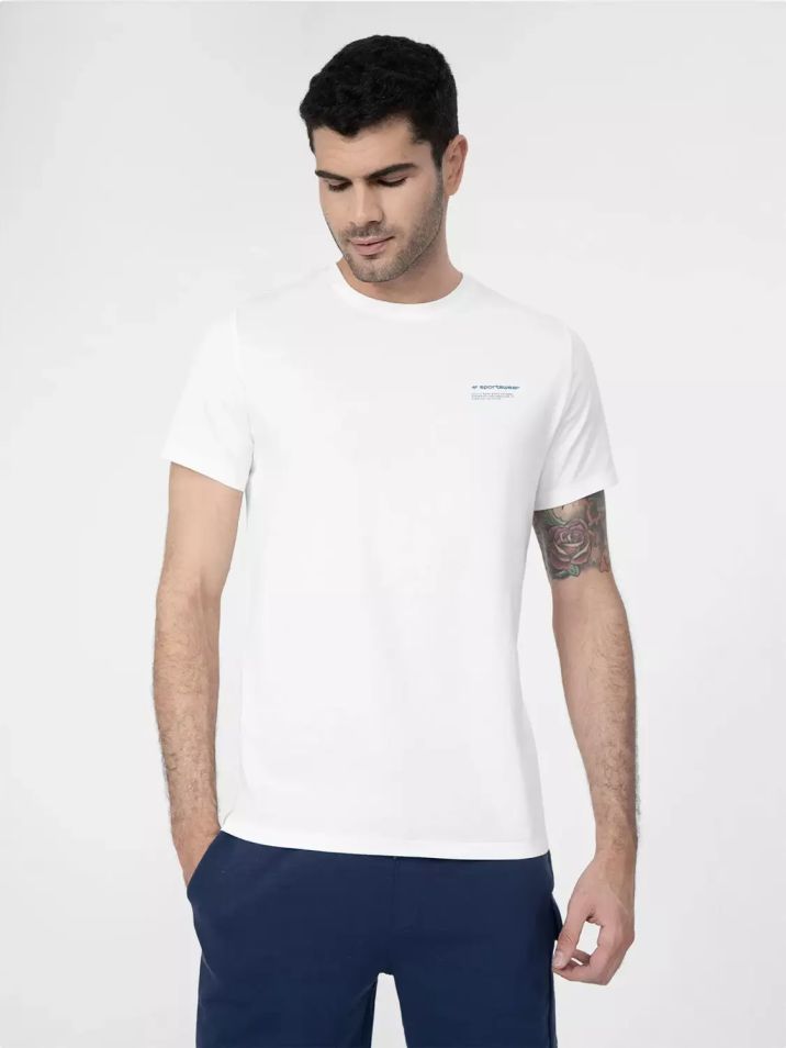 4F Pánské tričko s krátkým rukávem Yuwil bílá