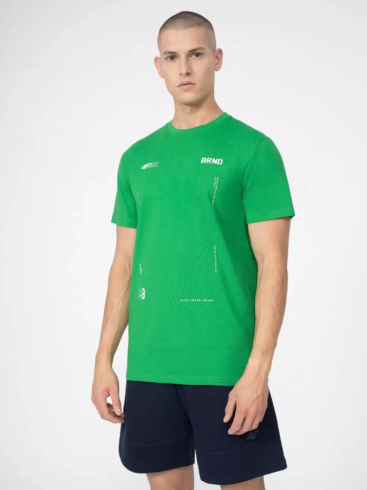 4F Pánské tričko s krátkým rukávem Ranna zelená