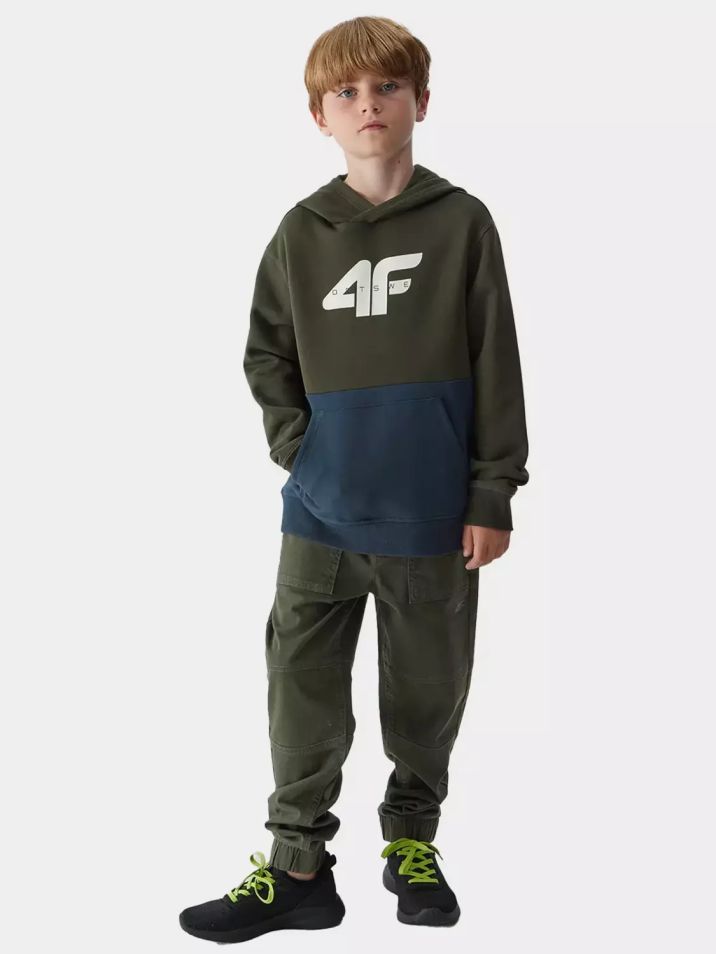 4F Dětské kalhoty Arandelis khaki