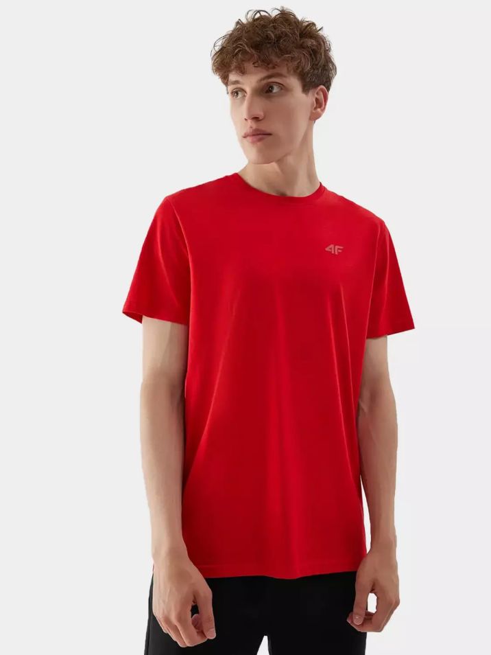 4F Pánské tričko s krátkým rukávem Ettadron červená