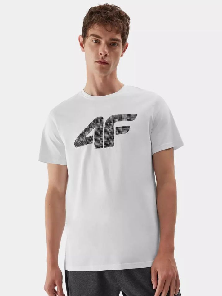 4F Pánské tričko s potiskem Kadyrion bílá