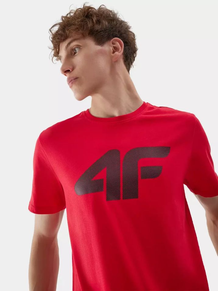 4F Pánské tričko s krátkým rukávem Peramur červená