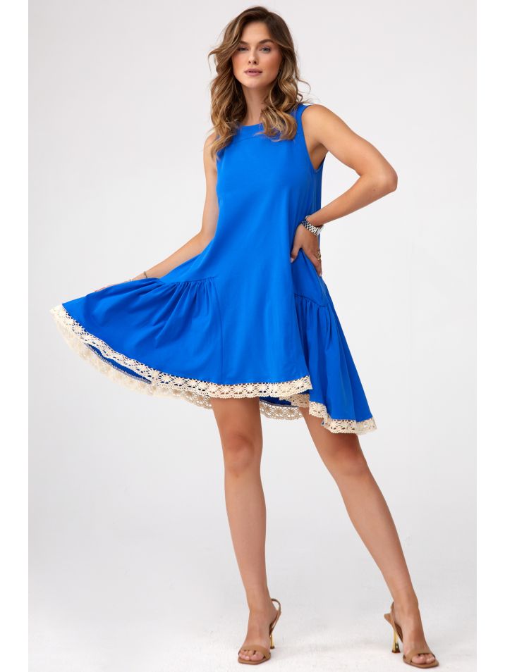 Fasardi Dámské volnočasové šaty Lekong chrpově modrá