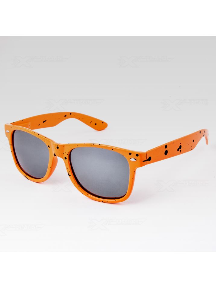 OEM Sluneční brýle Nerd kaňka oranžové s černými skly 