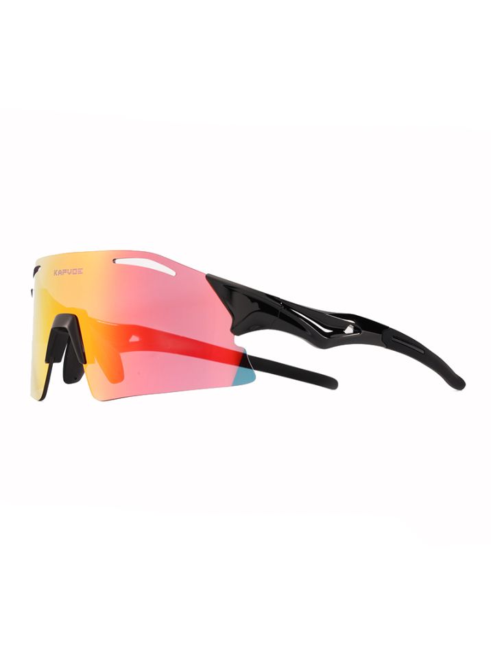 Kapvoe Pánské sportovní sluneční brýle Avalat Oranžová sklíčka černá