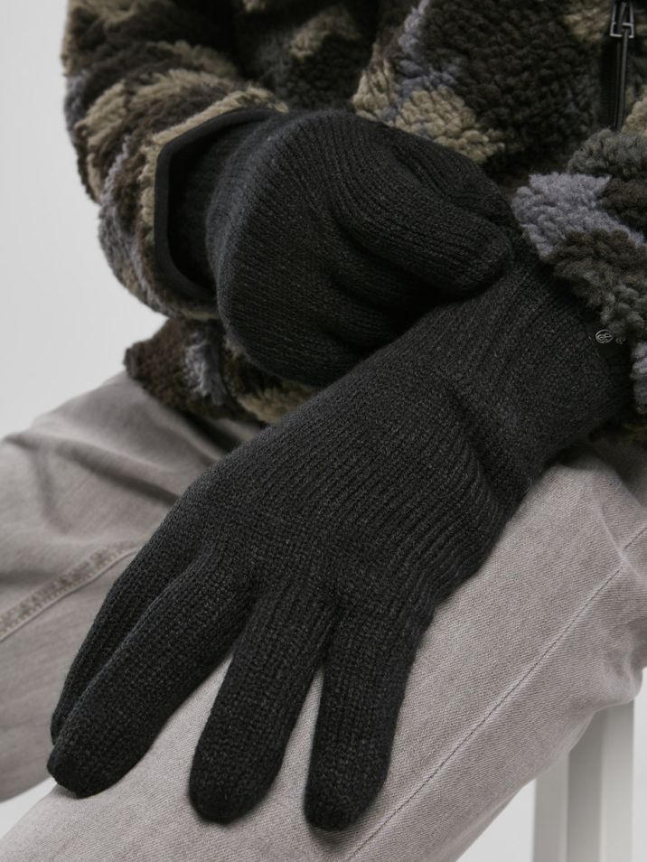 Urban Classics Pánské rukavice Undul černé