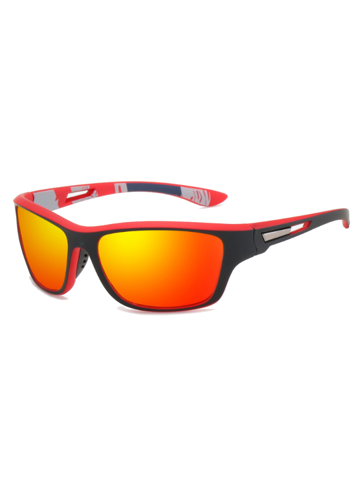 VeyRey Pánské polarizační sluneční brýle sportovní Gustav červená