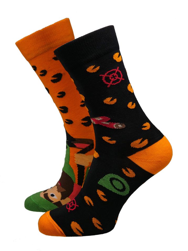 Hesty Socks unisex ponožky Hunter oranžovo-černé 