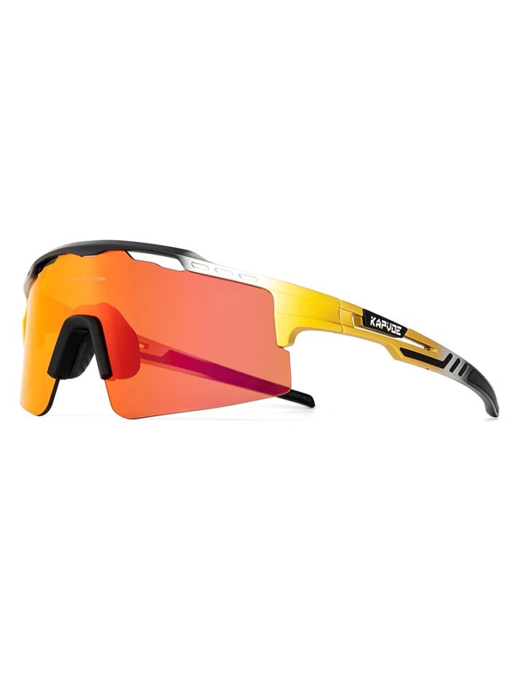 Scvcn Pánské sportovní sluneční brýle Mevres Oranžová sklíčka žlutá