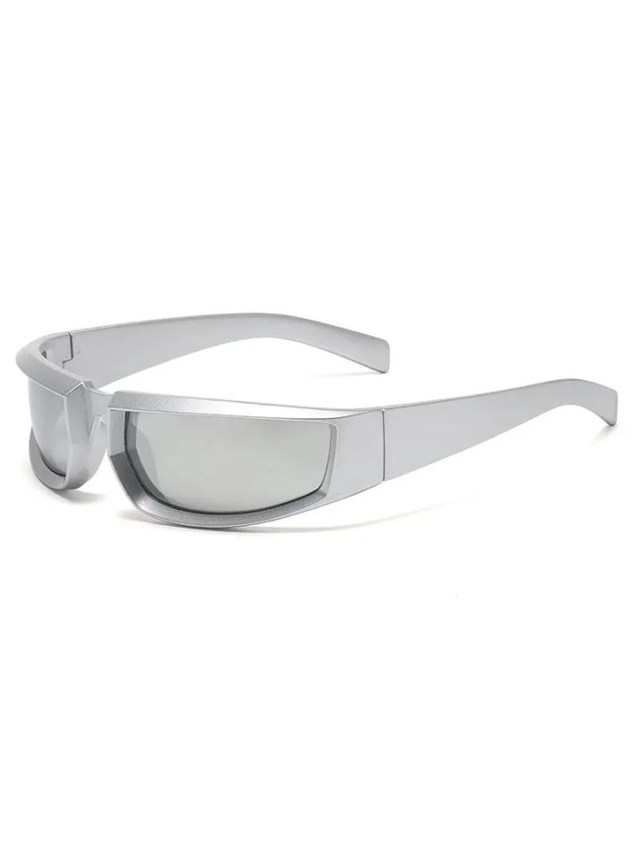 VeyRey Unisex sportovní sluneční brýle steampunk Istephiel bílá