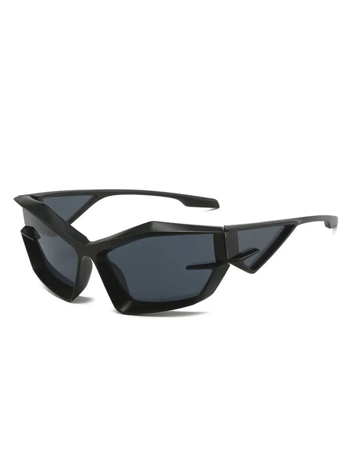 VeyRey Unisex futuristické sluneční brýle Calictor černé