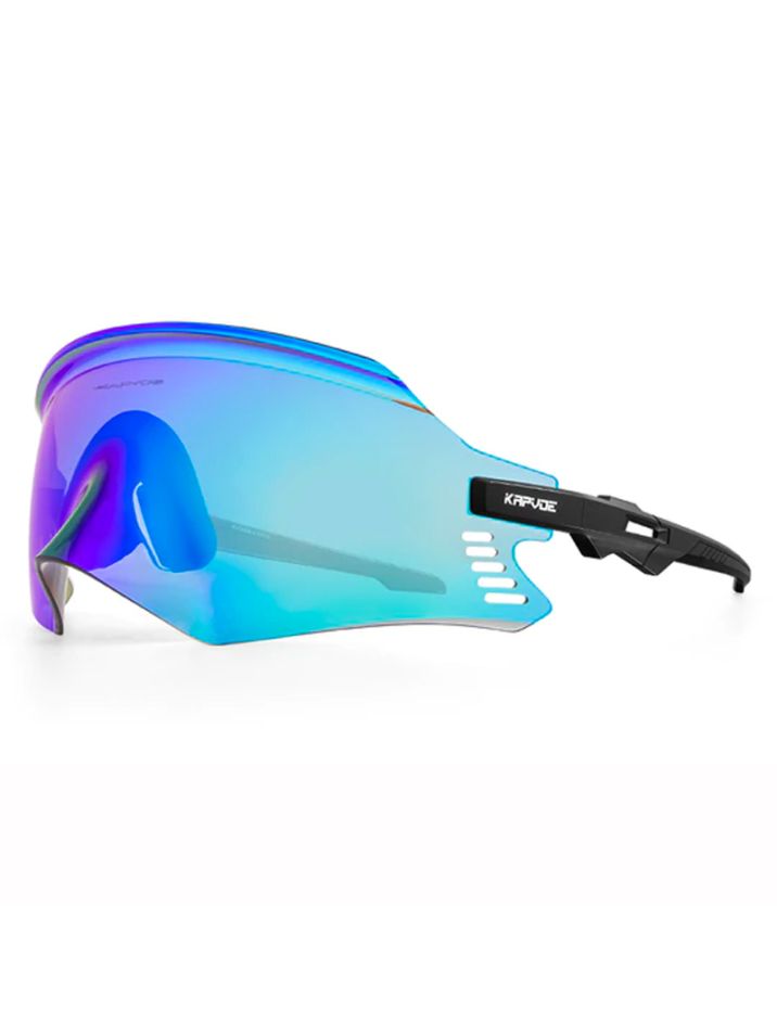 Kapvoe Pánské sportovní sluneční brýle Carnwegan Světle modrá sklíčka černá