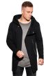 Ombre Clothing Pánská mikina na zip s kapucí Hugo UrbanX černá